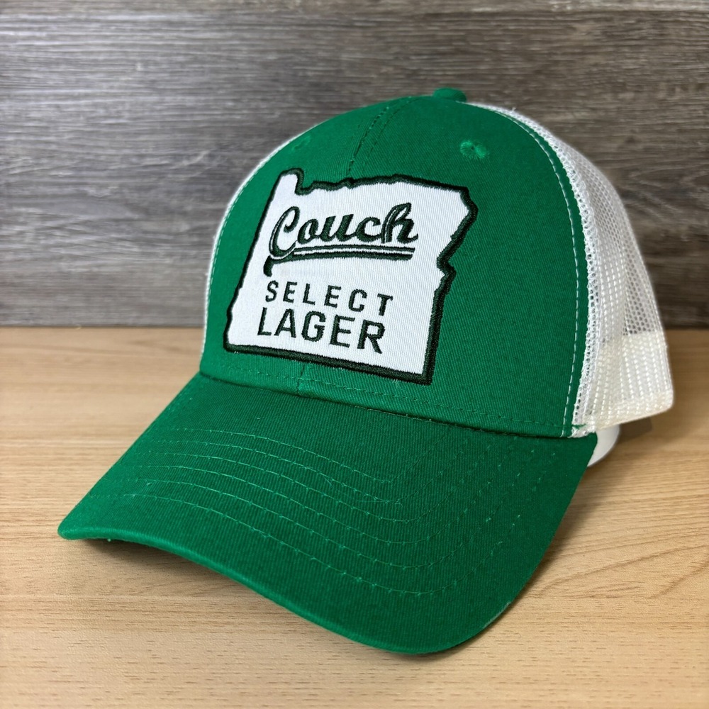 Couch Lager Hat Cap Snap‎ Back Green White Select Lager Adjustable
